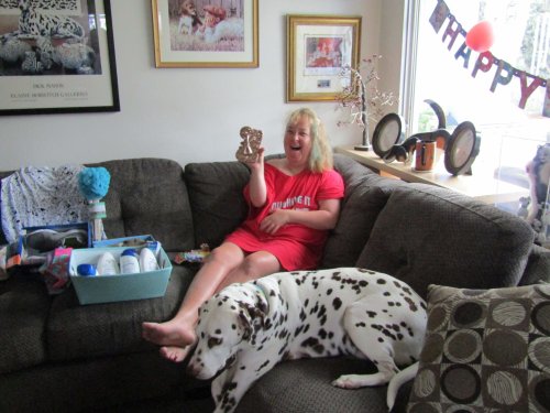 Missy opening birthday presents
